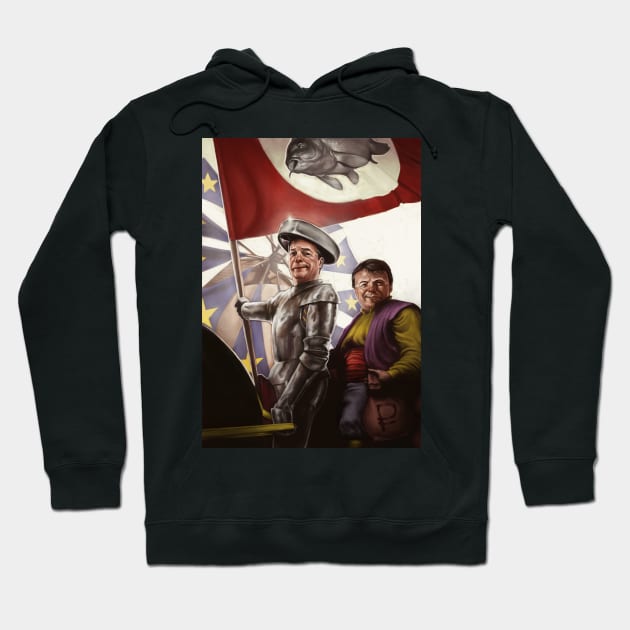 Don KeyHotair - Nigel Farage/Don Quixote mash-up Hoodie by ThinkStrange